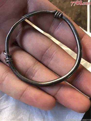 民国老银器镯子