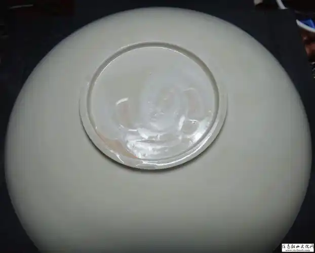 北宋定窑印花龙凤瓷盘!