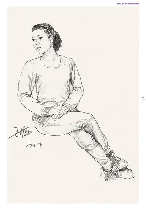 适合教学:人物速写 于萍教学 传书 人物素描书入门教材 艺术生考试