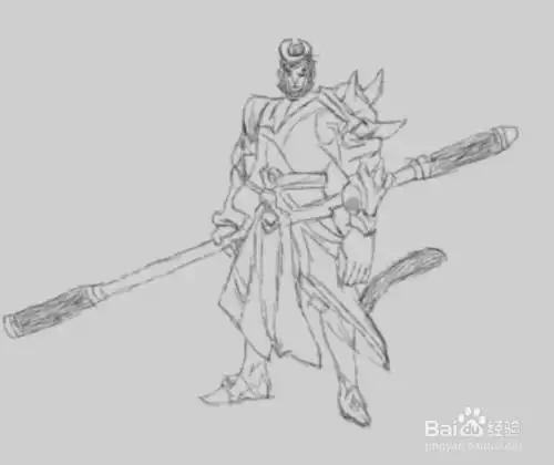 王者荣耀国际版悟空怎么画,画王者龙荣耀孙悟空金箍棒素描应该-our