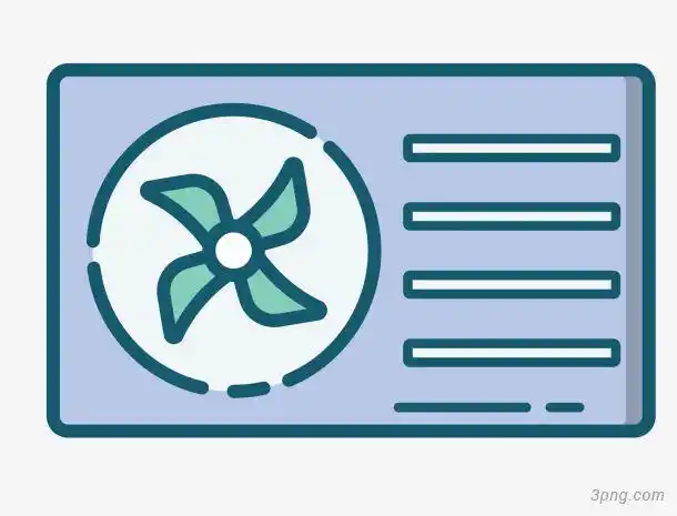 空调矢量卡通外机png素材透明免抠图片-卡通手绘