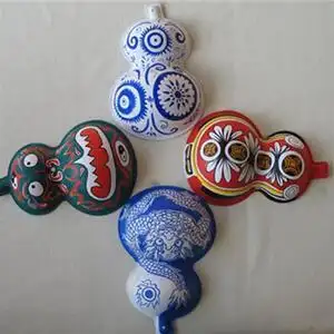 幼儿园手工画画彩绘diy纸浆马勺水瓢纸浆葫芦纸浆面具幼儿园装饰