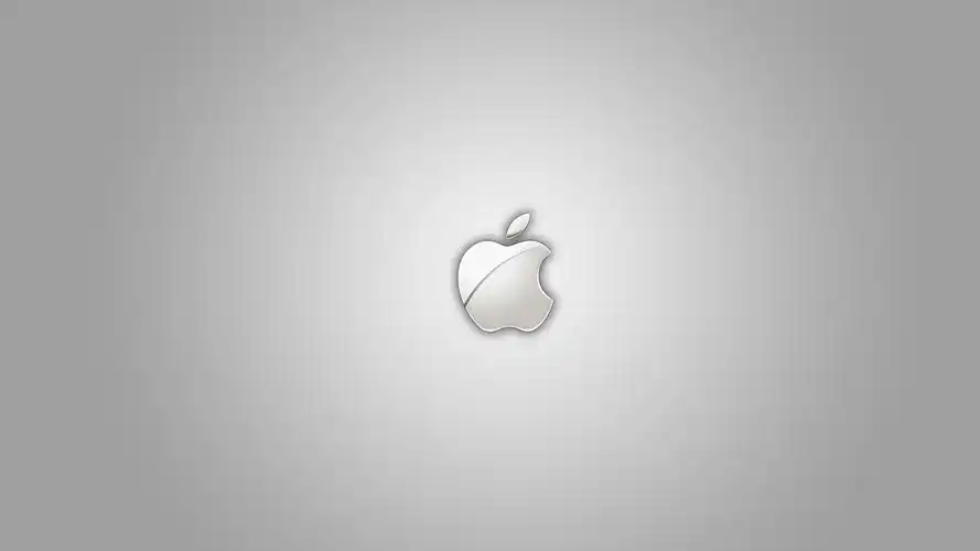 白色的苹果标志图片电脑壁纸高清原图查看