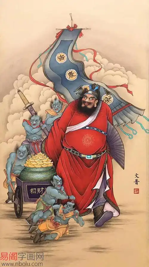 钟馗画像挂家里有什么讲究(最适合挂在客厅的画)