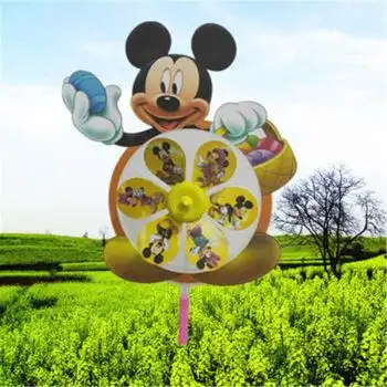 动物生肖风车儿童幼儿小礼品地摊货源玩具大风车批发生肖米老鼠1个