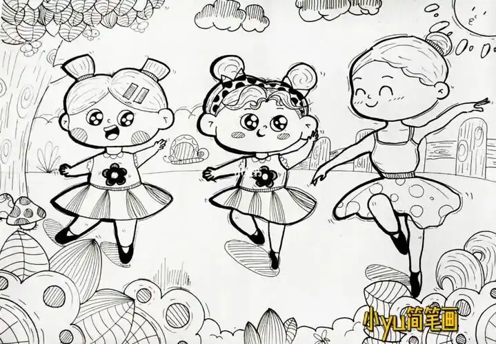 幼师考编  #舞蹈  #简笔画教程