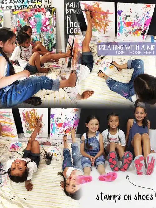 打破常规思维尝试用脚来画画吧