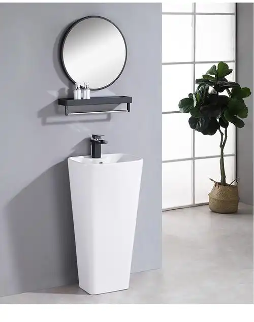 科勒陶瓷立柱盆落地式一体台盆柱盆洗脸盆立式洗手盆卫生间立柱洗