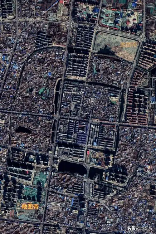 山东省菏泽市地图(谷歌地图卫星高清地图)