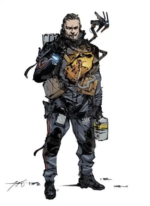 小岛秀夫今早分享了死亡搁浅的设定图