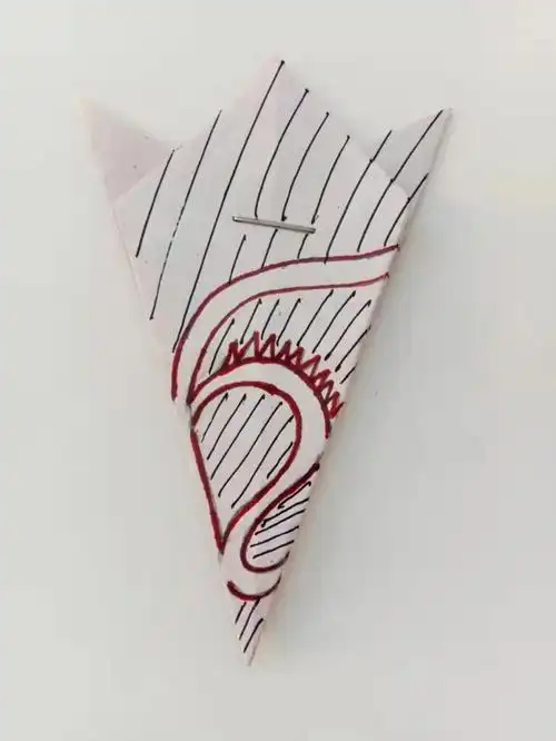 还有这个五角折剪的折法,一学就会哦.