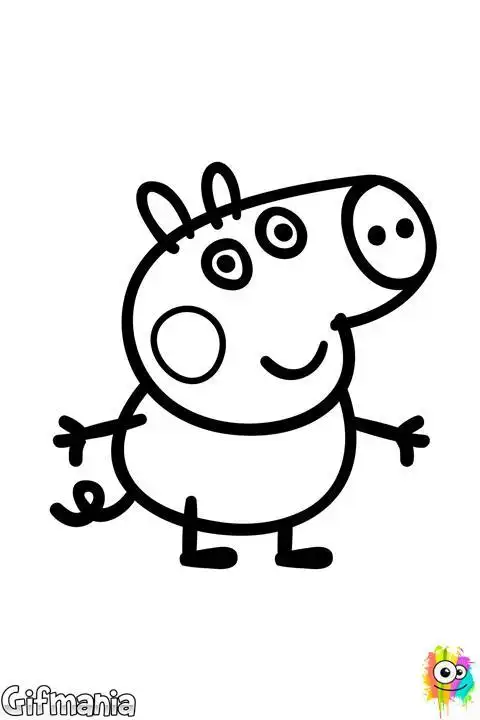 弟弟乔治简笔画