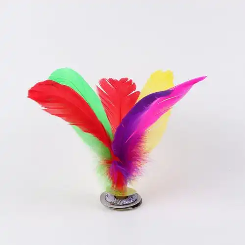 毽子羽毛比赛专用彩色荷花单色荷花毽子精装荷花毽子毽子毽子