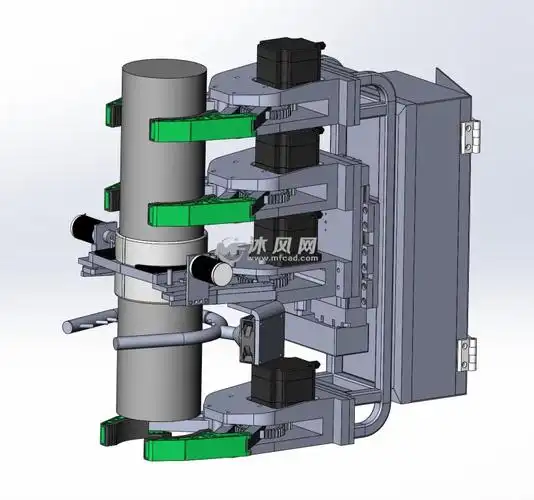 爬杆清洁机器人模型