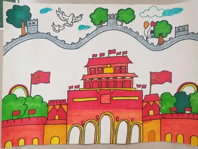 富有想象力的儿童画作品反映新时代 新生活的优秀作品