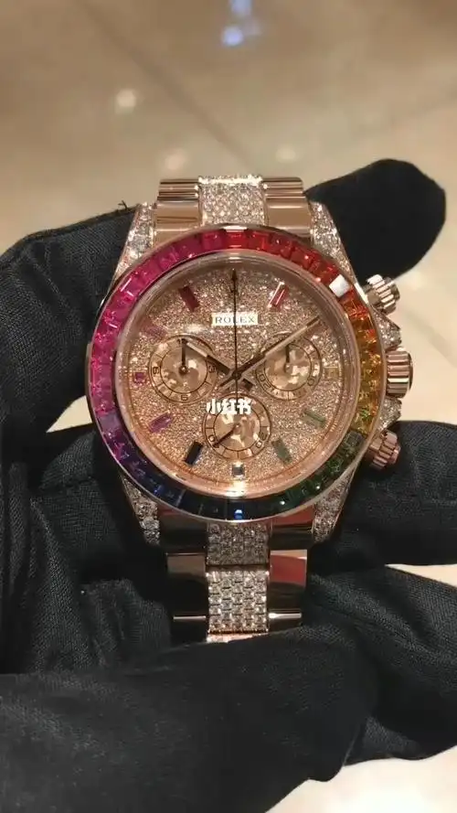劳力士116595rbow原钻彩虹迪通拿天花板