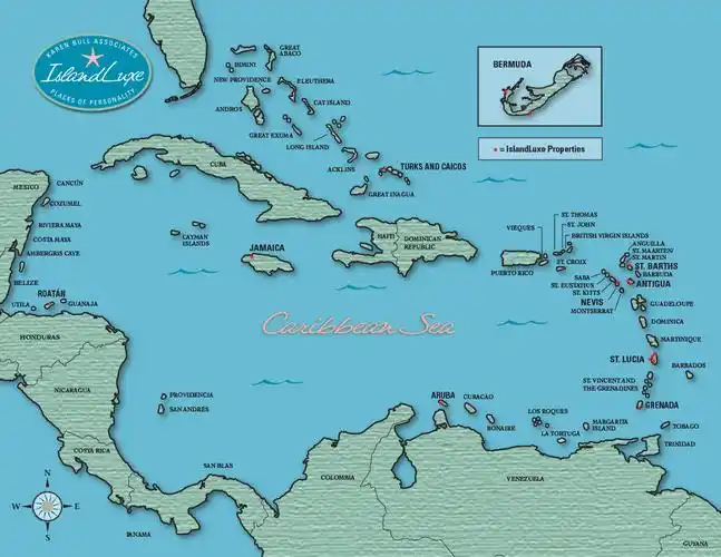 our caribbean map