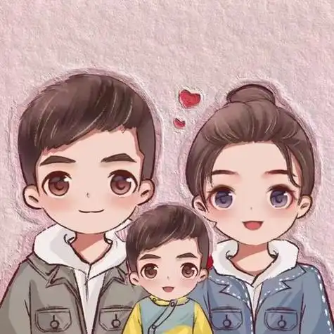 亲子头像一家三口