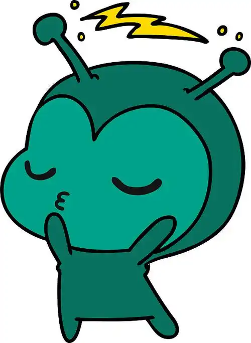 一个可爱的外星人的卡通图片下载