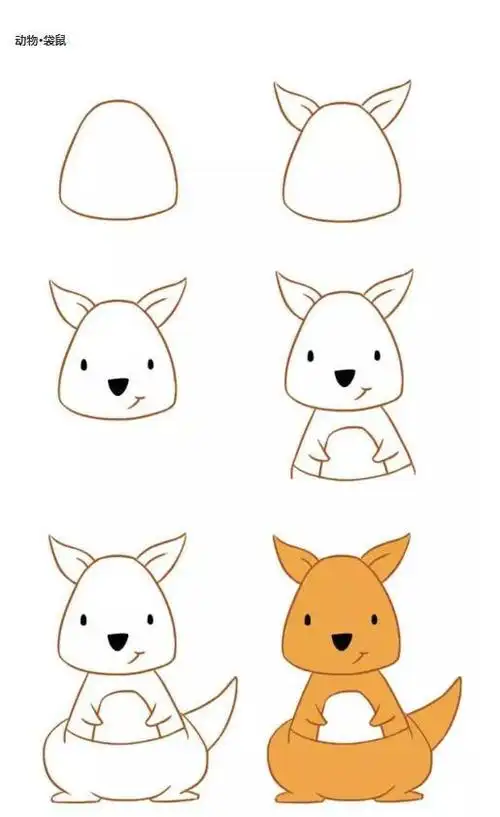 动物简笔画绘画步骤