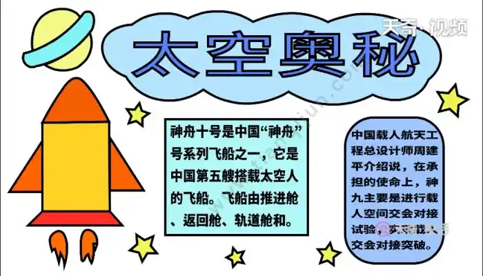 太空手抄报 太空手抄报怎么画