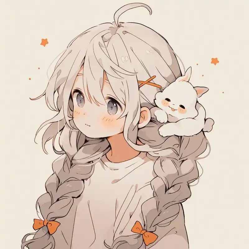 呆萌可以03 #日常碎片plog# #头像# #ai绘画# #动漫女生头像# #漫画