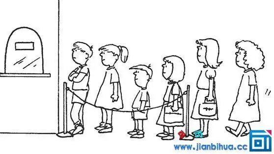 军训人物图片简笔画图片少儿图库中国儿童资源网排队走简笔画 第1页二