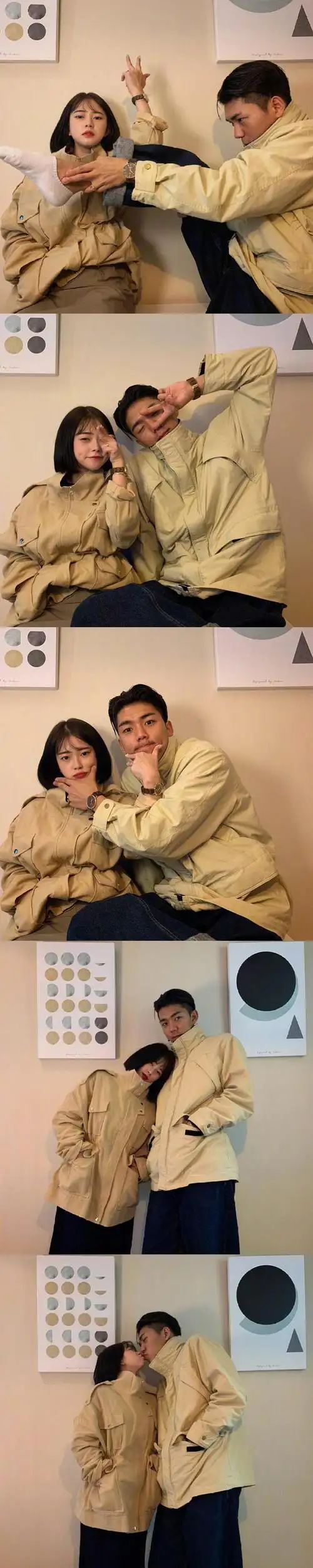 搞怪的情侣合照姿势get