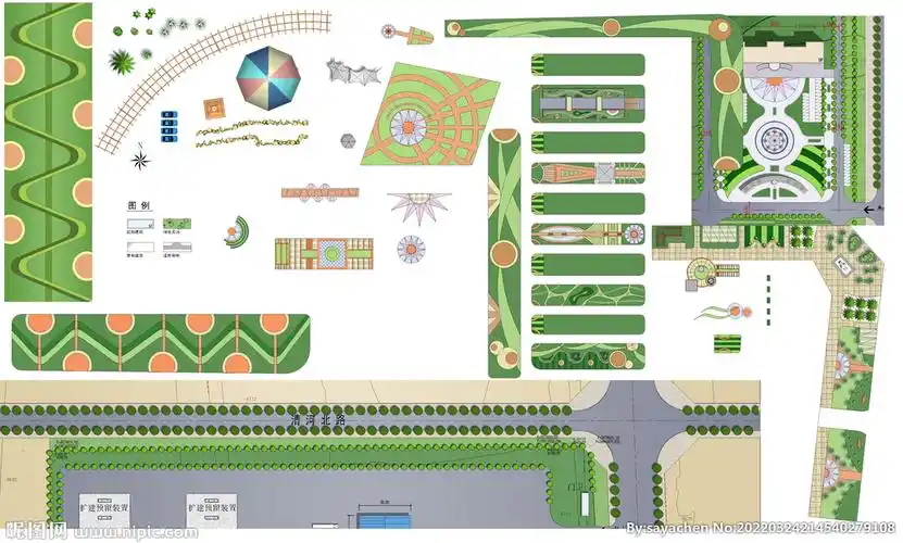 园林素材广场素材建筑平面设计图片