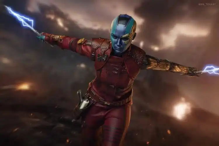 《复仇者联盟4: 终局之战》星云1:6比例珍藏人偶实物图