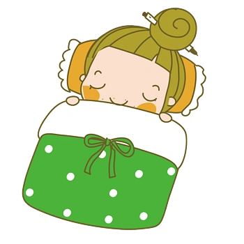 矢量卡通睡梦中色女孩