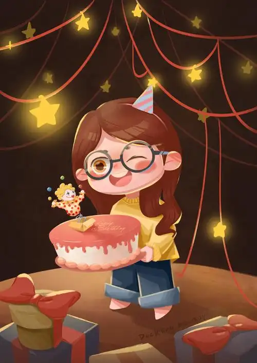 生日快乐 - 钢铁小小鸭 - 原创作品 - 视觉中国(shijueme)