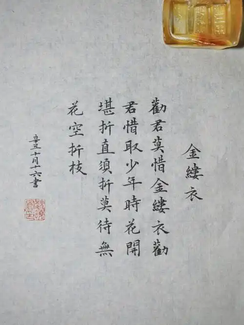小楷金缕衣