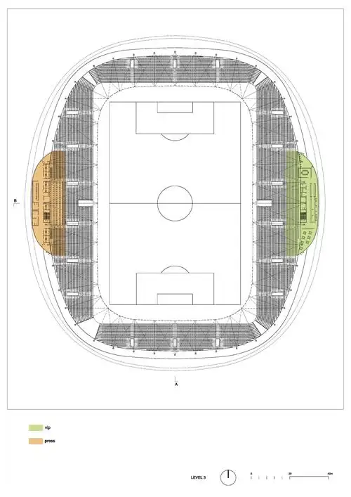 白俄罗斯鲍里索夫足球体育场平面图