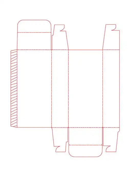 长形盒结构展开图73