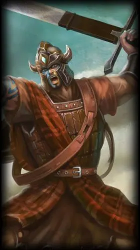 英雄联盟谁可以打一张蛮子勇敢的心的图片给我?网上找的看不清楚