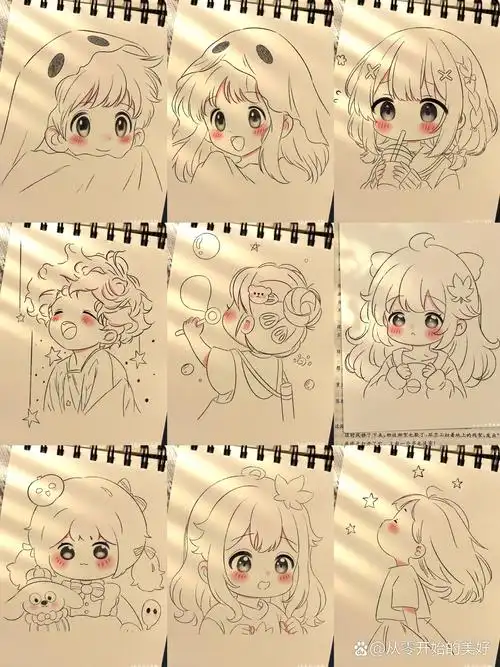 呜呜呜!近期超可爱q版简笔画集合4来啦!