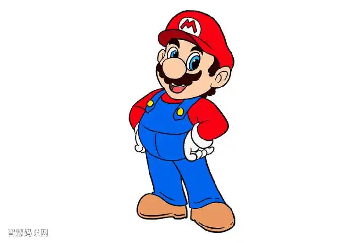如何画超级马里奥 - 智慧妈咪网