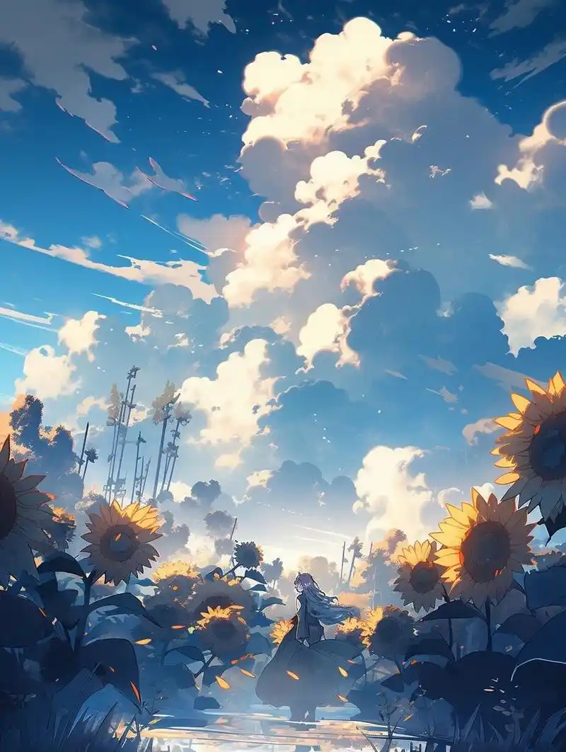 手机壁纸4‖动漫 风景 油画 下次遇见你时,我希望是在晴天里,微风不燥