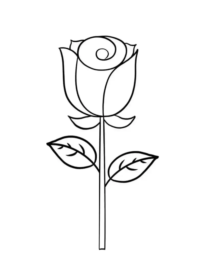 小班涂色 花简笔画素材 可打印  小班涂色 花简笔画素材 可打印