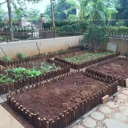 防腐木栅栏花园围栏户外庭院装饰花圃小篱笆花坛实木护栏室外木桩诺捷