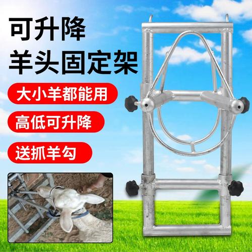 羊用固定架剪羊毛羊头架子升降挤奶羊笼头抓羊剃毛推毛修蹄固定器