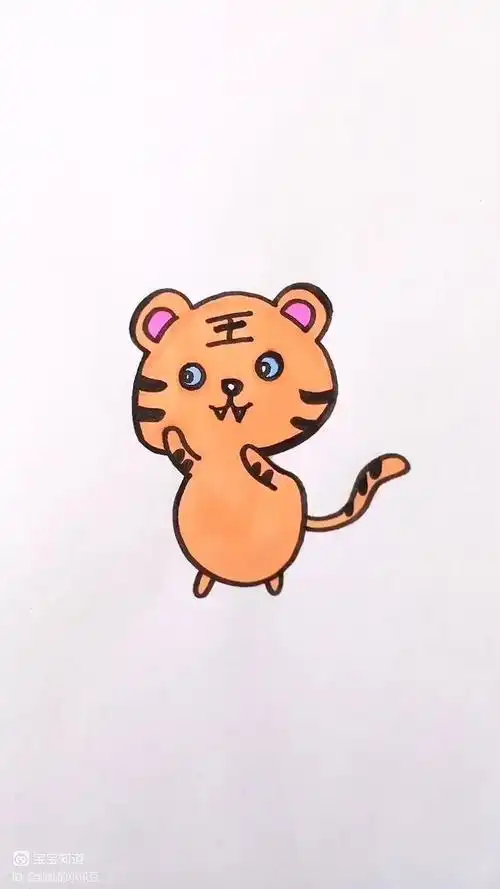 精 [简笔画]小老虎露着尖尖的虎牙