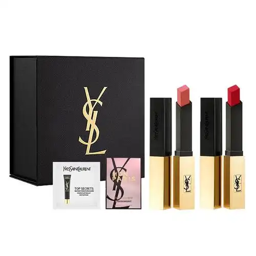 圣罗兰小金条口红两支装礼盒国美超市甄选