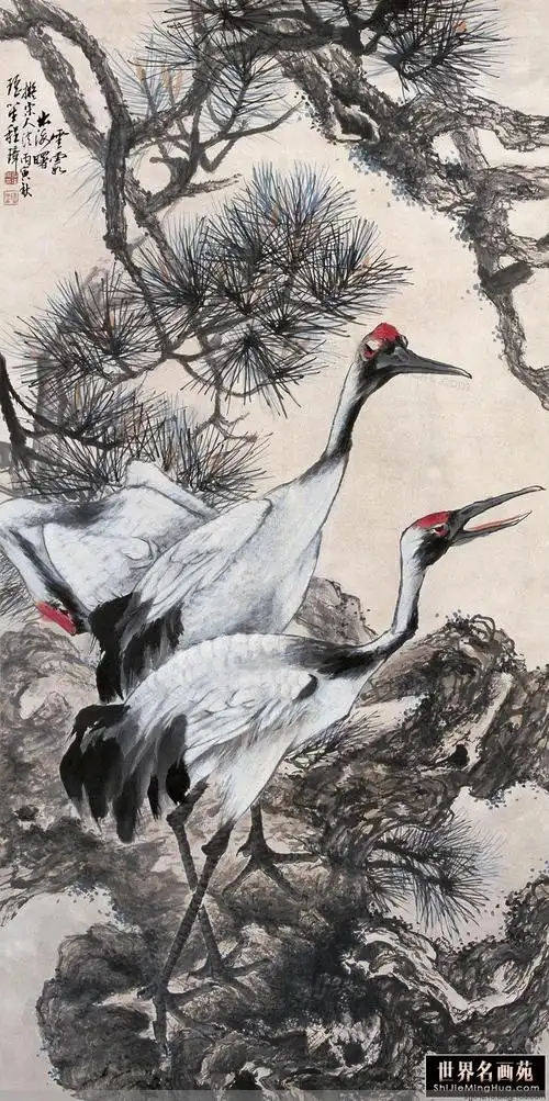 国画花鸟百图302仙鹤