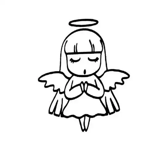 可爱的小天使画法-儿童简笔画大全