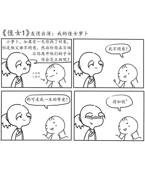 不二的一些线条四格漫画和表情