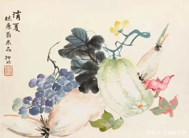 陆抑非写意蔬果作品精选