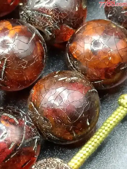 清代老琥珀手链