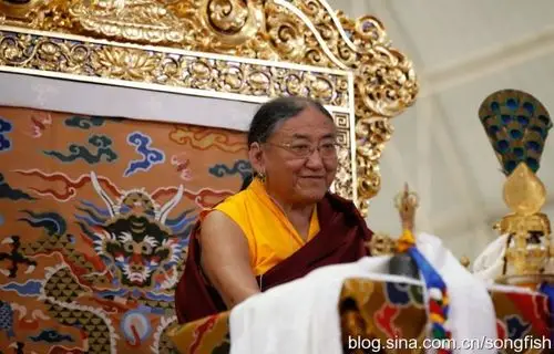 萨迦崔津法王,传授《牟尼三昧庄严》灌顶